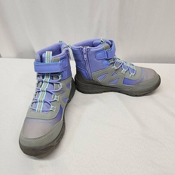 Merrell Size 2 Unisex-Child Polar Trekker Snow Boot Purple Grey - Picture 2 of 9